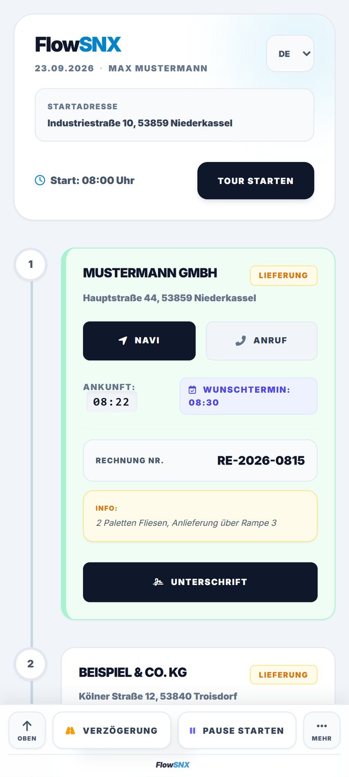 Fahrer Ansicht