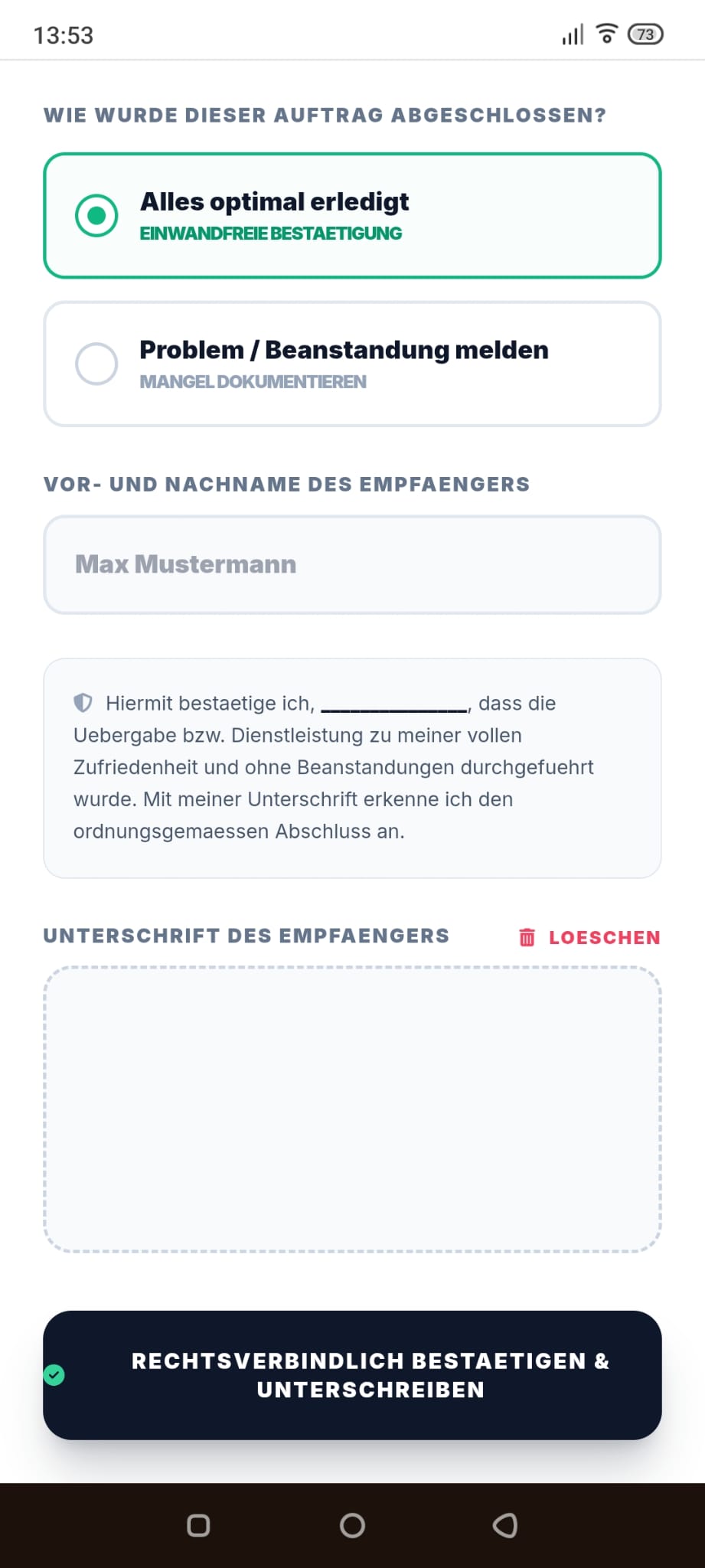 Digitale Unterschrift